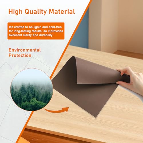 Guakicae 40 Sheets Coffee Color Cardstock 8.5 x 11 Craft Paper 75lb - color: Coffee, size: 40 Sheets