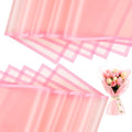 Ctosree 240Sheets Flower Wrapping Paper,Waterproof Korean Bouquet Wrap 23in - color: Pastel Pink