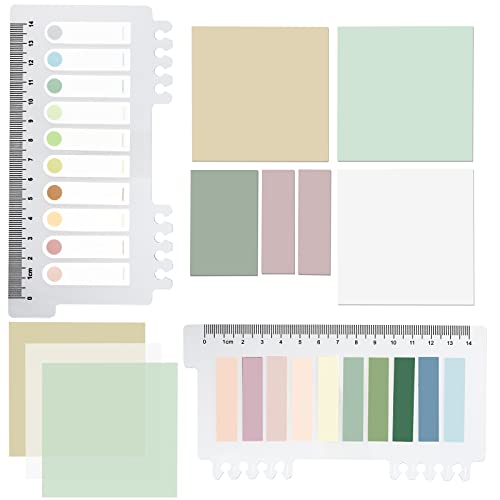 ONEDONE Transparent Sticky Notes -700 Sheets Clear Sticky Notes Tabs for Annotating Books, Translucent Book Annotation Kit w/Index Tabs Book Markers Office & School Supplies - color: 25 Colors