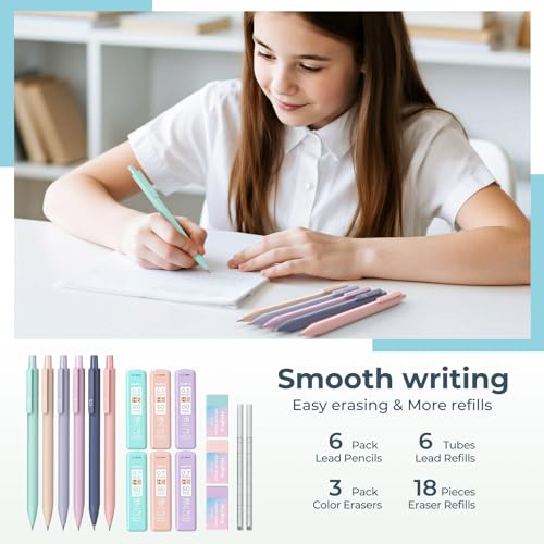 Nicpro School Supplies with Cute Pencil Case, 39 PCS Blue - color: Blue, size: 1 count (Pack of 39)