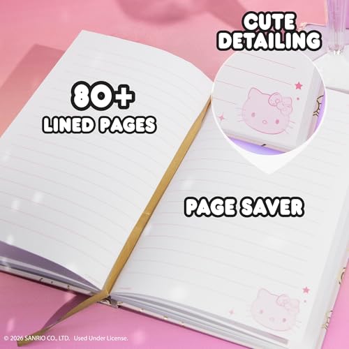 Horizon Group USA Journal Set, Cute School Supplies, Stationary Kit for Girls, Diary and Accessories, Hello Kitty Set - color: Hello Kitty Set