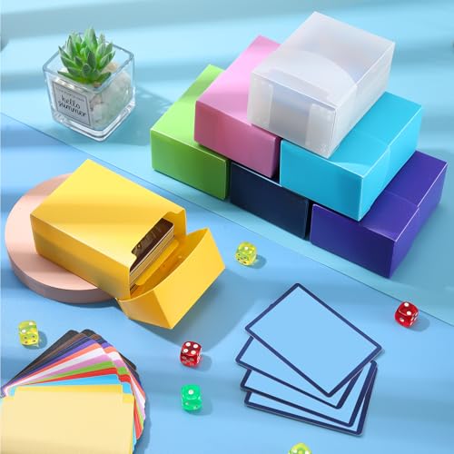 Leyndo 24 Pack TCG Card Deck Storage Box with Divider, Fits 80+ Cards Each