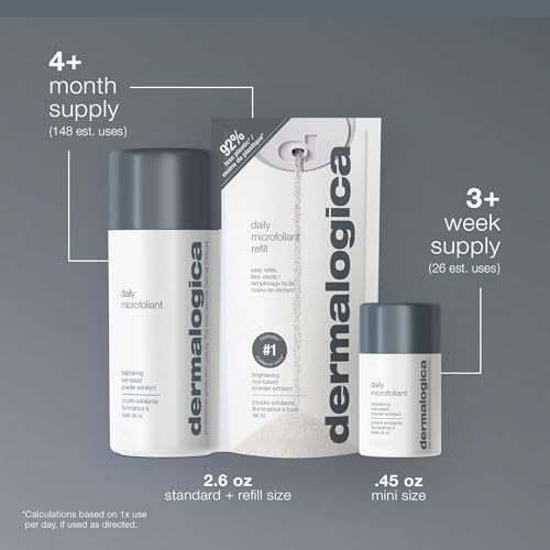 Dermalogica Daily Microfoliant, Exfoliating Face Wash for Brightening - size: 2.6 Ounce (Pack of 2)