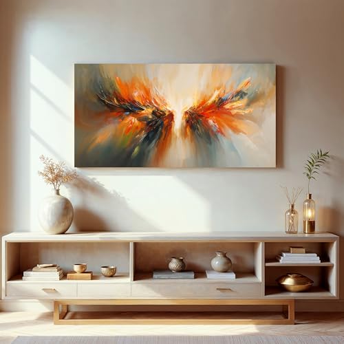 Colorful Abstract Wings Wall Art Print For Living Room 20 X 40 Inch - color: LAI-11D, size: 40"L x 20"W