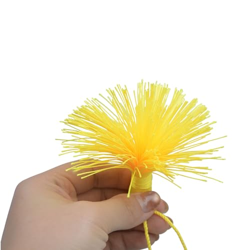 20Pcs 4.3 Inch Silky Mini Craft Tassels for Earrings, Souvenir(Yellow) - color: Yellow