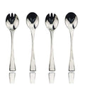 JASHII 18/10 Stainless Steel Mirror Polished Silver 2 Pcs Salad Fork & 2 Pcs Salad Spoon Silverware Server Utensil Set - color: Salad Fork & Salad Spoon