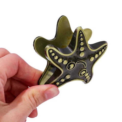 Vintage Ocean Bookmark Clip, 4 Color Starfish Shell Octopus for Book Lovers - color: Starfish Style C