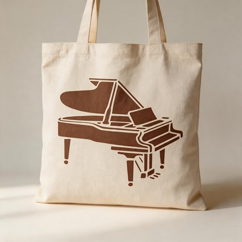 TIAMECH A4 Reusable Piano Stencil for Painting - style: Piano
