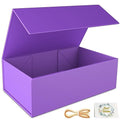 RYDDOY Purple Gift Box, 12x6x4'' Gift Boxes with Lids for Presents - color: Purple, size: 12 x 6 x 4 Inch