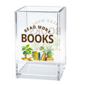 Read More Books Acrylic Pen Holder Makeup Organizer Desk Accessory - color: Transparent55