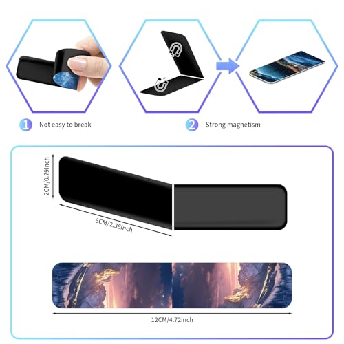 96 Pieces Magnetic Bookmarks Magnet Page Markers - Book Marks for Reading Women & Men with Storage Boxes - Cute Magnet Bookmark Clips for Reading Pleasure（Scenery） - size: 96, style: Scenery Style
