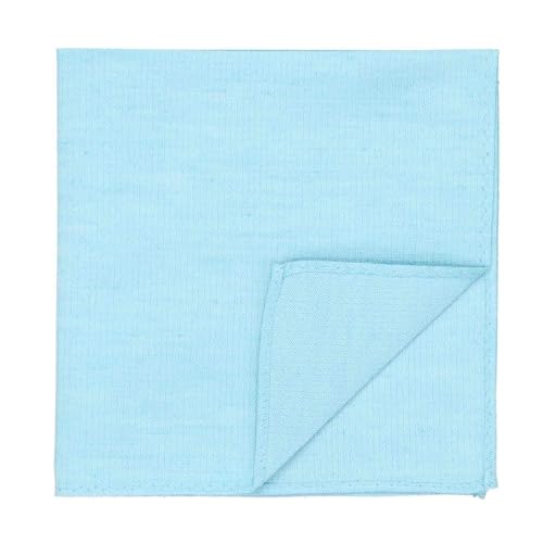 tiemart Regent Morris Neckwear Silk/Linen Pocket Square - color: Watercolor Blue Regency