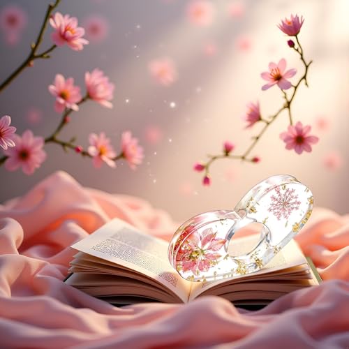 Pink Thumb Bookmark Decorative Clear Handmade Personalized Book Page Holder Practical Book Accessories