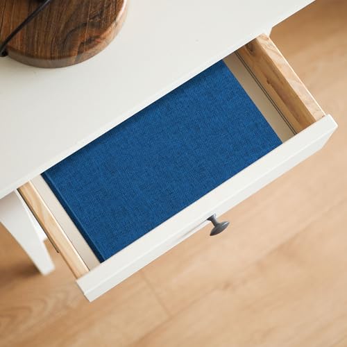 Vienrose Linen Photo Storage Box, 8"x10", Postcard Keeper, Dark Blue - color: Navy Blue, size: 8"x10"