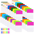 ELII 900 Pieces Tabs Sticky Index Tabs,1 Inch Book Tabs Writable - color: Multicolor