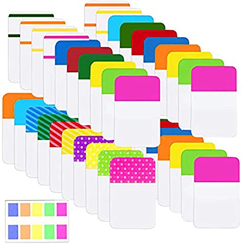ELII 900 Pieces Tabs Sticky Index Tabs,1 Inch Book Tabs Writable - color: Multicolor