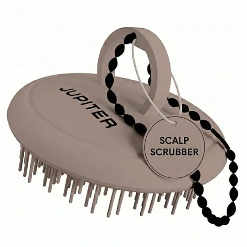 Jupiter Scalp Exfoliator - Scalp Massager Tool for Wet & Dry Hair - Ergonomic Detangler Brush - Dandruff Comb & Scrub to Remove Dandruff & Buildup and Support Circulation - Purple - color: Purple 1 Pack