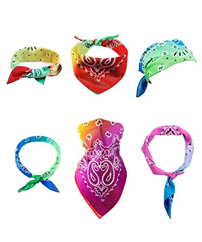 Bycc Bynn Large Soft Cotton Bandanas Pack for Men & Women 22 x 22 inches - color: S- 3 Pack-gradient 2