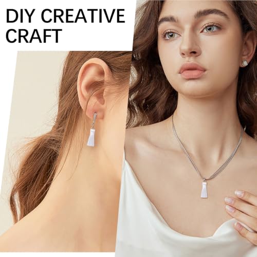 Mini Tassels Charm, 90pcs White Mini Tiny Tassels Handmade Craft Charms Pendant for DIY Jewelry Necklace Making Accessories - color: White-2cm