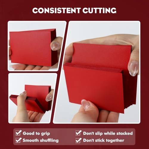 Carmine Red Dual Matte Card Sleeves, Katomula Card Sleeves for MTG, Standard Card Sleeve for PKM, Flesh & Blood - color: Carmine Red