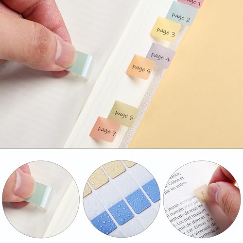 Mr. Pen- Sticky Index Tabs, 480 Pcs, Pastel Sticky Tabs for Notebooks - color: Pastel, size: 1" × 0.5", 480 pcs