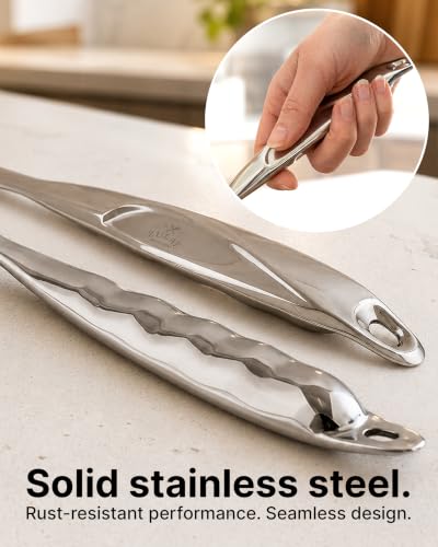 Zulay Kitchen Stainless Steel Slotted Spoon - size: Draining Spoon