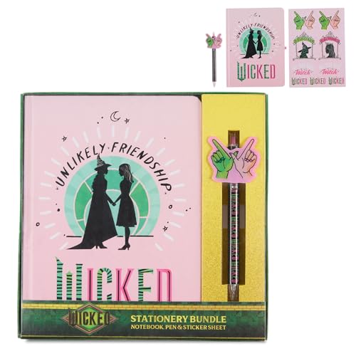 Wicked Kids Stationary Set for Girls and Boys, Journal Kit with Pen - color: Wicked