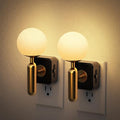 JandCase Night Light Plug in, Night Lights Plug into Wall - color: Gold, size: 2 Pack