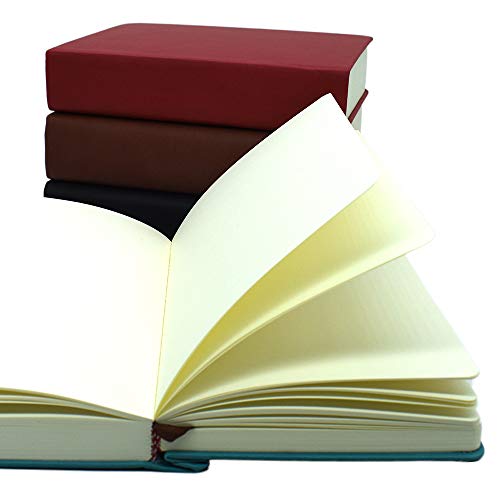 Thick Sketchbook 660 Pages Notebook Soft Faux Leather Cover Journal 80GSM Paper Notepad Drawing Book Memo Writing Sketch Pad Diary Notebook - color: Blue, size: A5