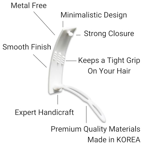 Hair Barrettes for Women, 12 Pack Plastic Hair Clips for Thin and Fine Hair - color: SN12