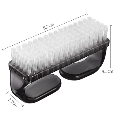 Larbois Handle Grip Nail Brush, Hand Fingernail Brush Cleaner Scrubbing Kit Pedicure for Toes and Nails Men Women (4 Pack) - color: Color-5