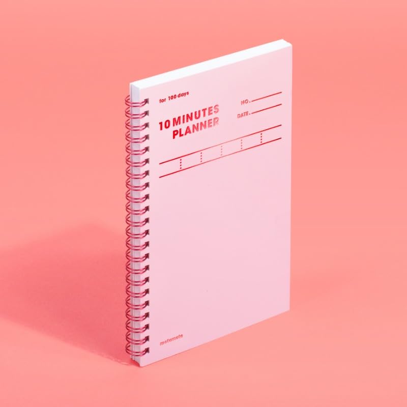 motemote 10 MINUTES PLANNER 100 Days - Undated Time Blocking Daily Planner - color: Rose Quartz