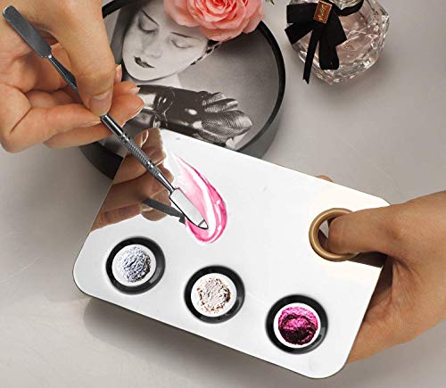 Makeup Mixing Palette with Makeup Spatula, 6x4inch Makeup Palette