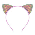 Cat Ears Headband Mermaid Glitter Non Shed Kitty Ears - color: Mermaid Color