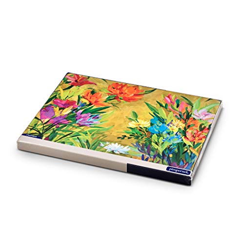 Pimpernel Floral Collection Placemats, Set of 4 – (15.7" x 11.7") Cork-Backed Table Mats with Colorful Botanical Art Prints, Heat & Stain Resistant Lacquered Surface, Decorative Dining - size: 15.7" x 11.7" Rectangular, style: Martha's Choice