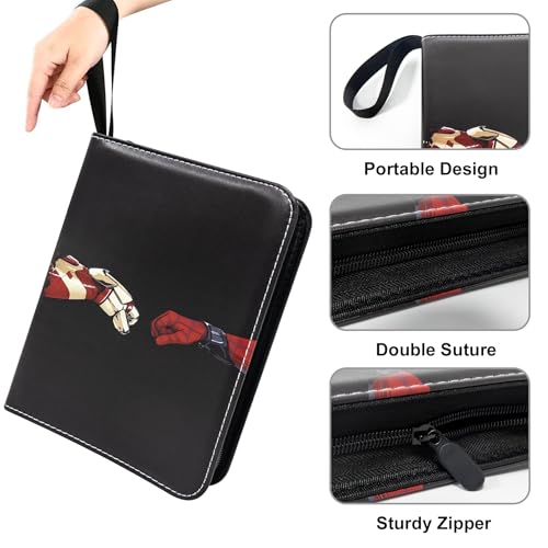 400 Pockets Card Binder, Portable Waterproof PU Storage Album,RM37 - color: Anime-400, size: 4 Pocket