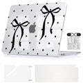 Ultra-Light Bow & Polka Dot Case for 2026 MacBook Neo 13 Inch A3404 - color: Bow & Polka Dots