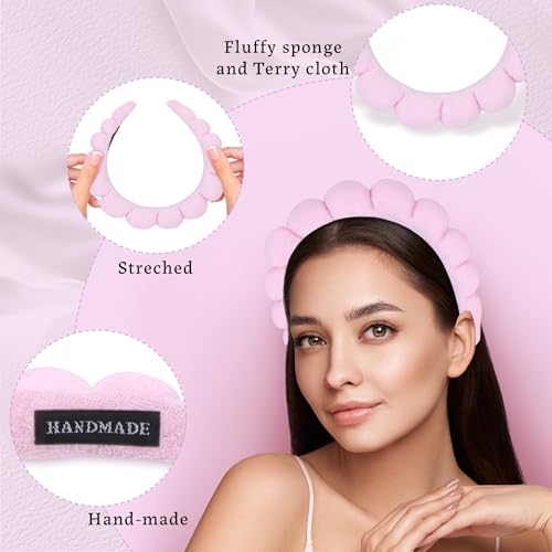 10 Pcs Spa Headband Bulk for Women Makeup Headband for Washing Face,Skincare,Mask(Terry Cloth) - color: Terry Cloth