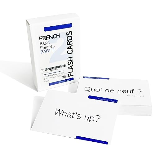 Pat's Flash Cards 50 French Basic Phrases Flash Cards Part II - style: Basic Phrases II