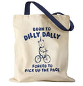 Miss Adola Cute Aesthetic Canvas Tote Bag for Women - color: Cycling Bear