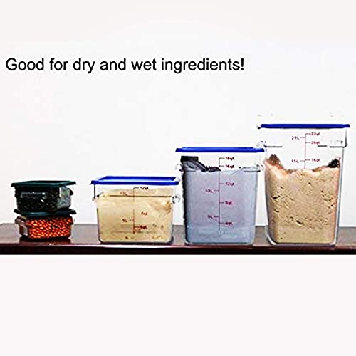 Tiger Chef Food Storage Containers with Lids - Plastic Container Set for Pantry Storage- 4 Qt - 4 Pack for Sugar, Flour, Cereal, Dry Goods - style: 4 Quart
