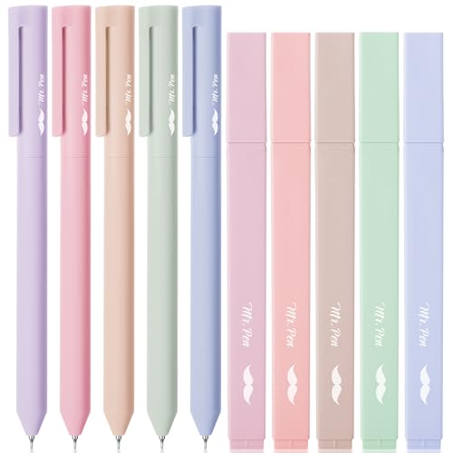 Mr. Pen- Aesthetic Highlighters and Gel Pens, 10 Pack