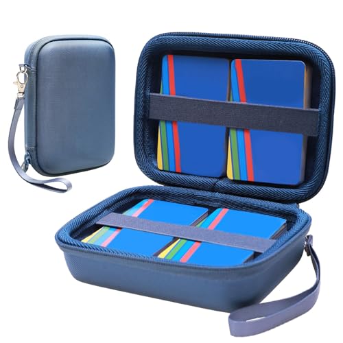 L LTGEM 300+ Card Game Case Compatible with Dutch Blitz/SKYJO/Phase10, Blue - color: Blue