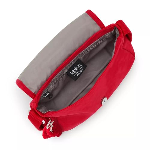 Kipling Sabian Crossbody Mini Bag - color: Red Rouge, size: 7.75''L x 5.75''H x 3.25''D