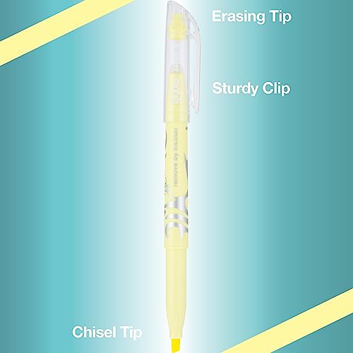 PILOT FriXion Erasable Highlighters, Chisel Tip, Assorted Color Inks, 5pk - color: Blue / Pink / Yellow / Green / Purple