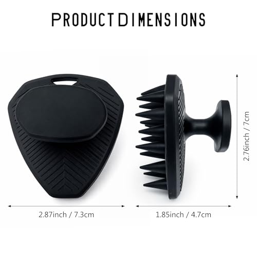 Silicone Scalp Scrubber Brush – Ergonomic Handheld Hair Cleanser & Exfoliating Head Massager for Gentle Scalp Care (1 Pack)