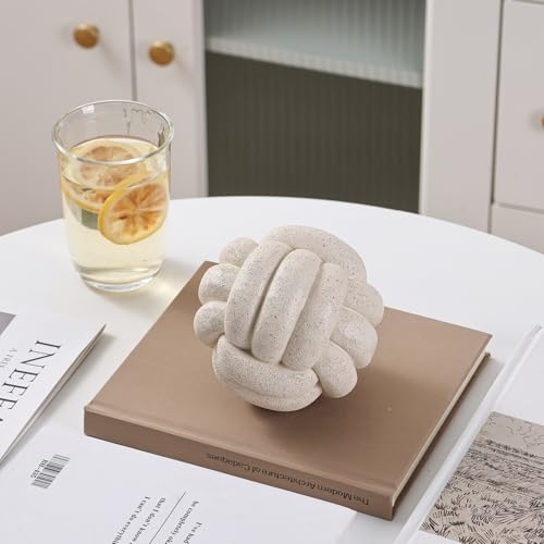 Knot Ball Statue Decor, Coffee Table Decor, Resin Aesthetic