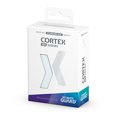 Ultimate Guard Cortex Outer Card Sleeves, 100 Standard Size TCG Sleeves, 66 x 91mm, Transparent Back, Glossy Finish, No PVC & Acid-Free, High Clarity - color: Transparent, size: Standard Glossy
