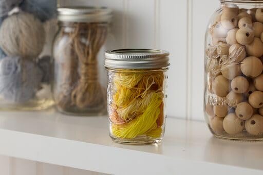 Ball, Jar Quilted, 12 Count - color: Clear, size: 8 oz