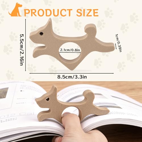 Dog Book Page Holder for Reading 3D Printing Thumb Page Holder Ideal Books Reader Gifts & Reading Accessories Book Worm Gifts - color: Dog